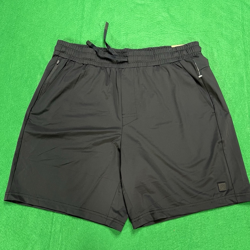 Avalanche Mens Size Medium Knit Stretch Short Black Moisture Wicking Outdoor